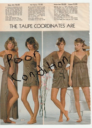 Vintage catalog lingerie - 70's,